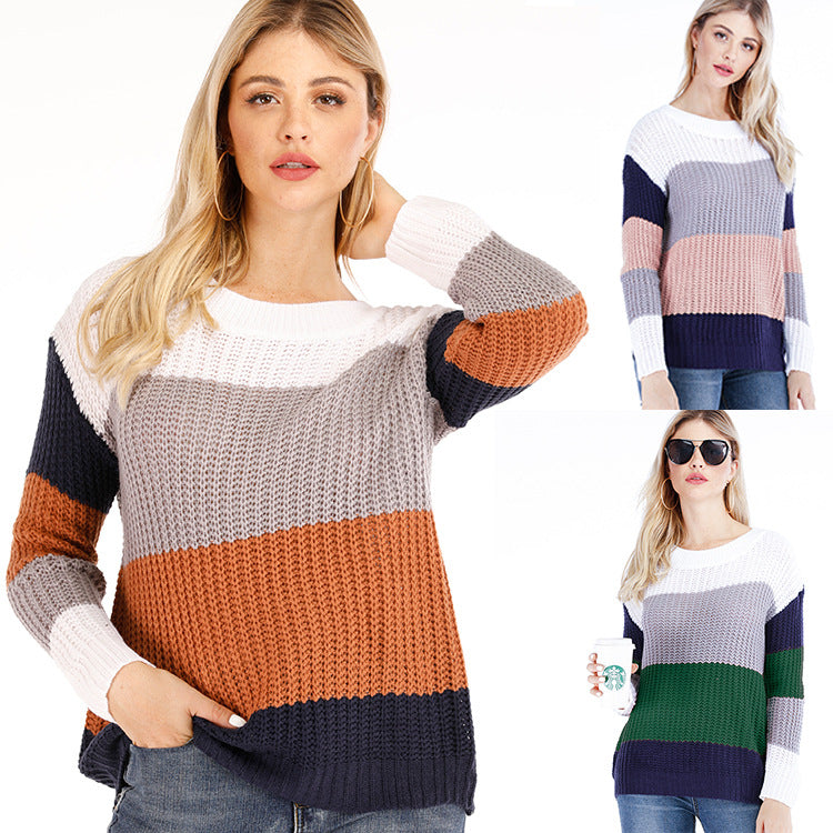 Damen modischer Strickpullover R&B