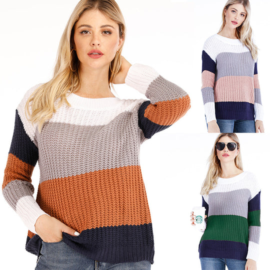 Damen modischer Strickpullover R&B