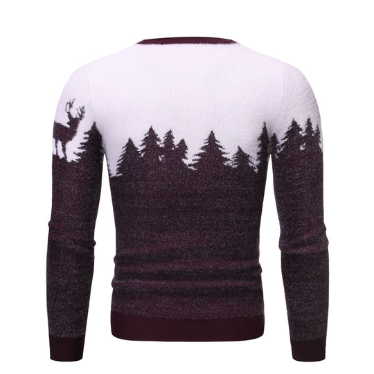 Herren gemütlicher Pullover mit Motivprint R&B