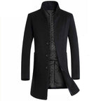 Herren elegante Steppjacke mit hohem Kragen und modischem Schnitt