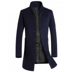Herren elegante Steppjacke mit hohem Kragen und modischem Schnitt