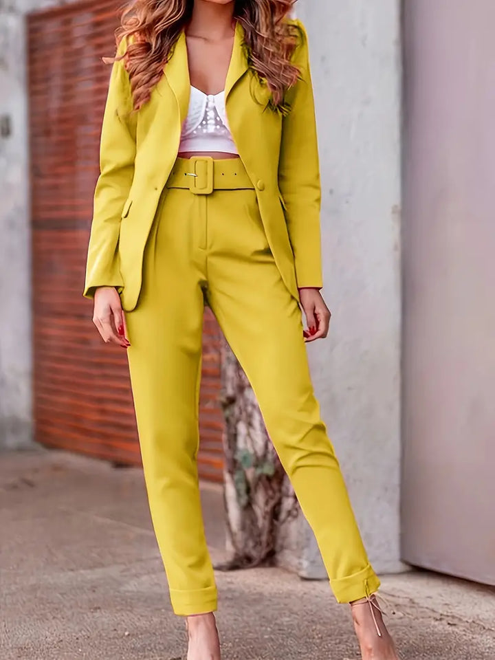 R&B | Elegantes Set mit offenem Blazer und Hose