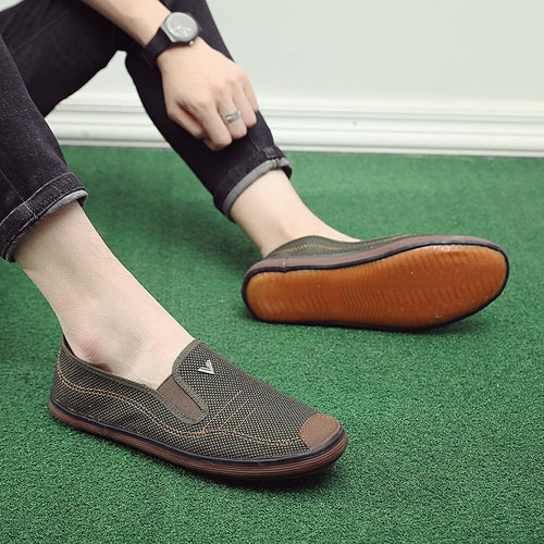 Damen lässige Slip-On Freizeitschuhe mit atmungsaktivem Obermaterial und rutschfester Sohle R&B