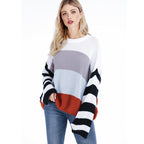 Damen lässiger Strickpullover R&B