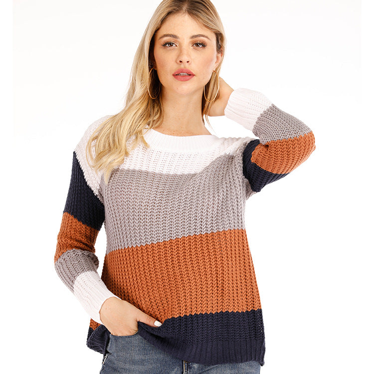 Damen modischer Strickpullover R&B