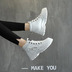 Damen hohe Winter Sneaker mit gefüttertem Innenfutter und rutschfester Sohle R&B