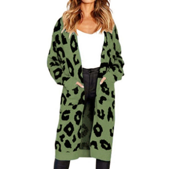 Damen Langärmliger Strickmantel R&B