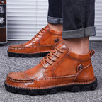Herren modulare Lederstiefel R&B