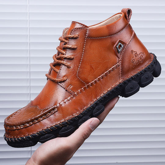 Herren modulare Lederstiefel R&B