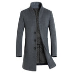 Herren elegante Steppjacke mit hohem Kragen und modischem Schnitt