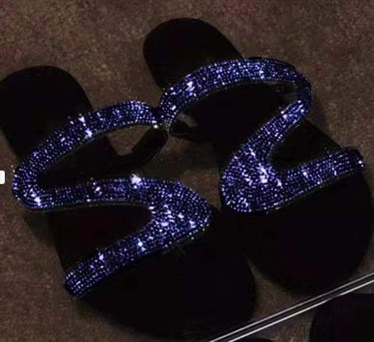 Damen Glamouröse Riemchen-Sandalen mit Strass-Applikationen R&B