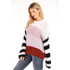 Damen lässiger Strickpullover R&B