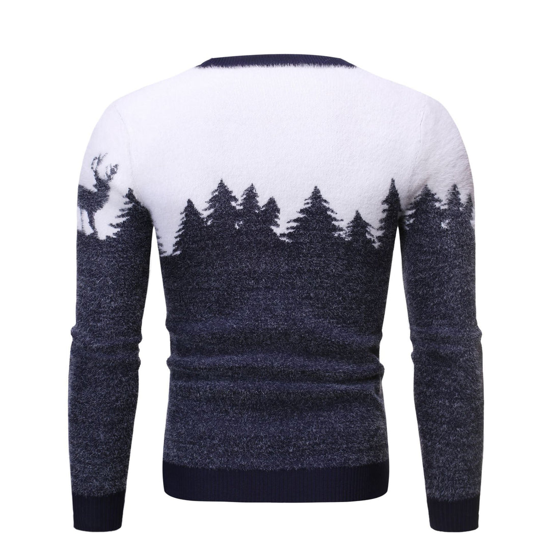 Herren gemütlicher Pullover mit Motivprint R&B