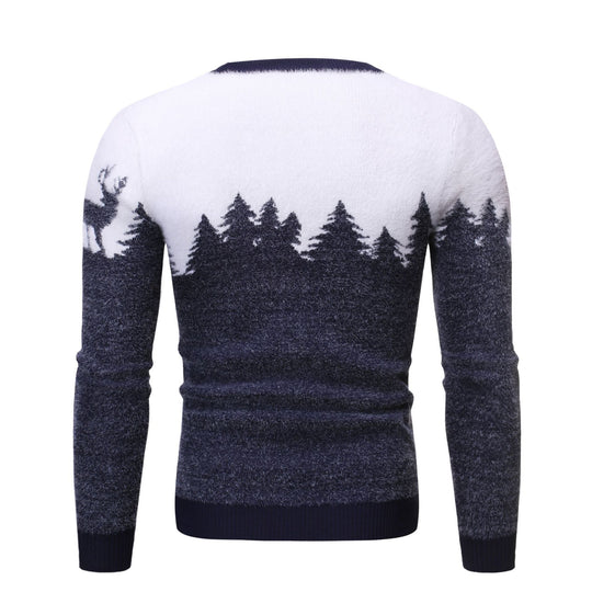 Herren gemütlicher Pullover mit Motivprint R&B