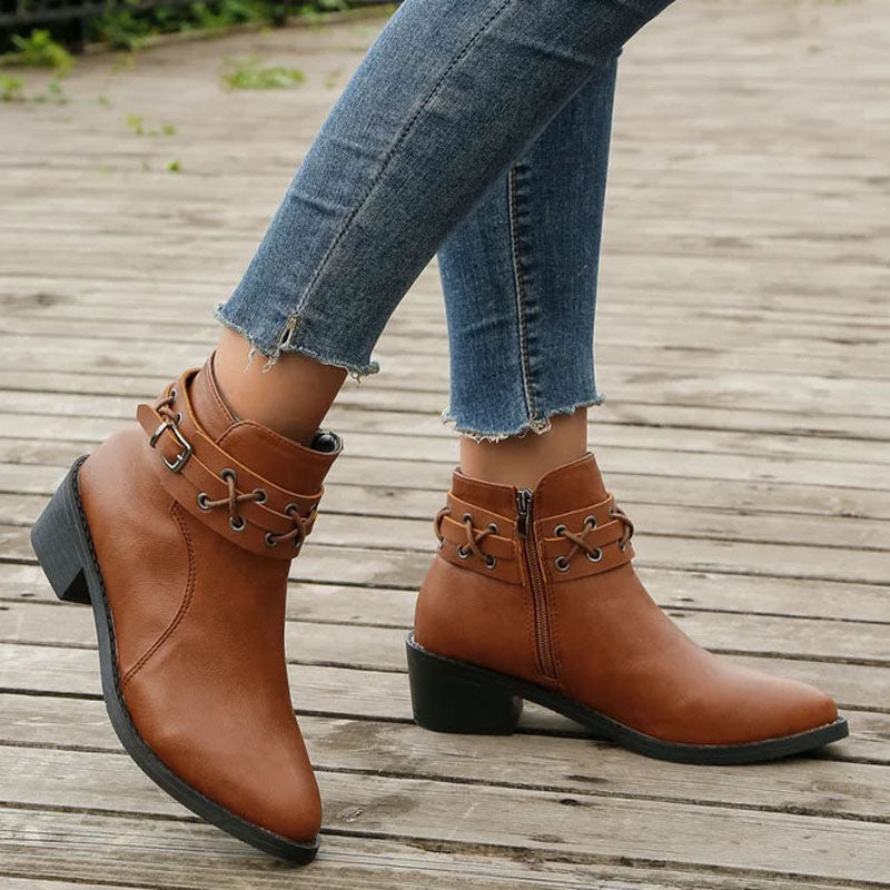 Vintage Spitzenschuh Stiefel R&B