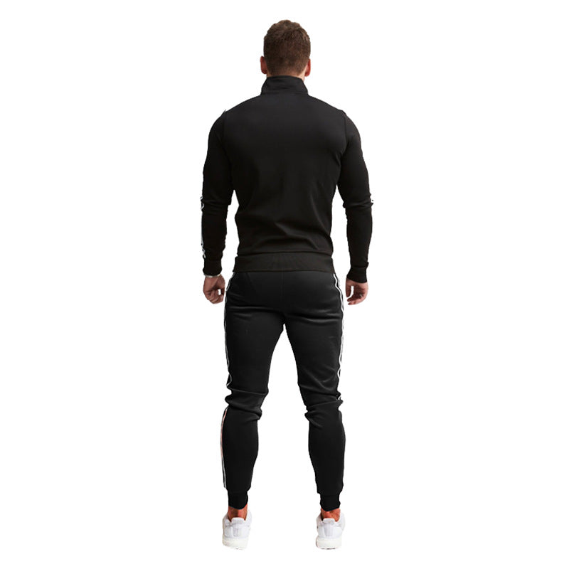 Herren Sportanzug mit Stehkragen und elastischen Bündchen