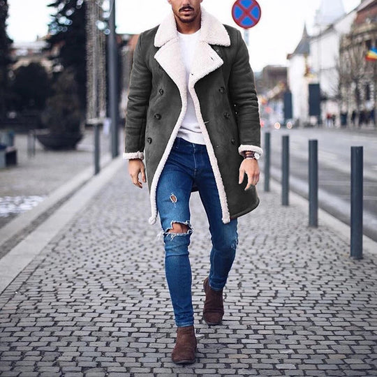 Herren gefütterter Wintermantel R&B