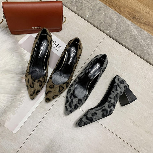 Damen elegante und bequeme Pumps mit Blockabsatz R&B