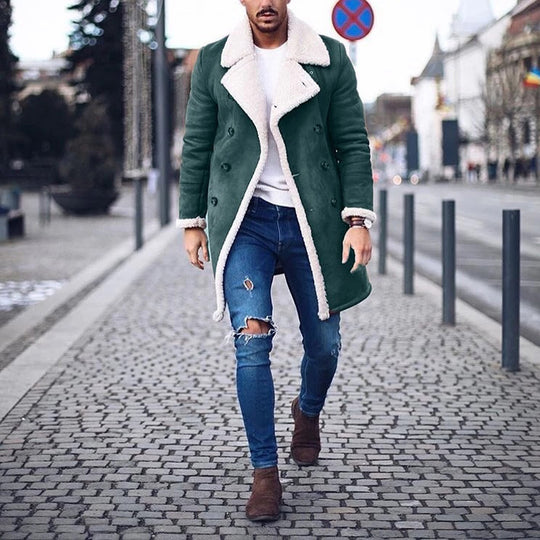 Herren gefütterter Wintermantel R&B