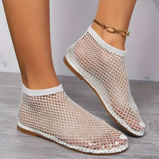 Andrea | Flache Schuhe mit Strassdekor für Frauen R&B