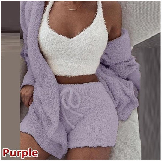 Damen Kuscheliges Lounge-Set aus weichem Material R&B