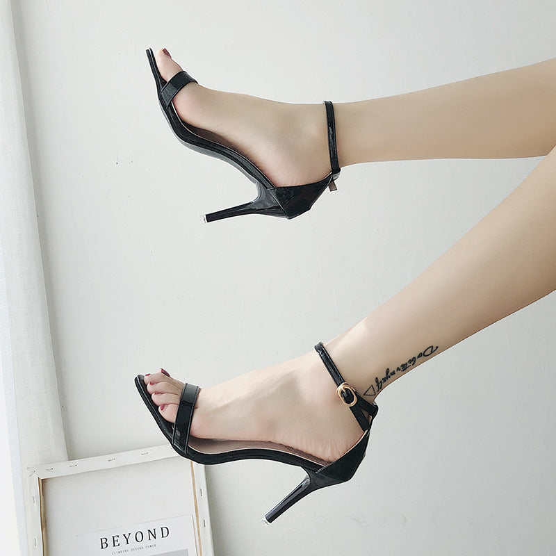 Damen Elegante Absatzsandalen mit verstellbarem Riemen R&B
