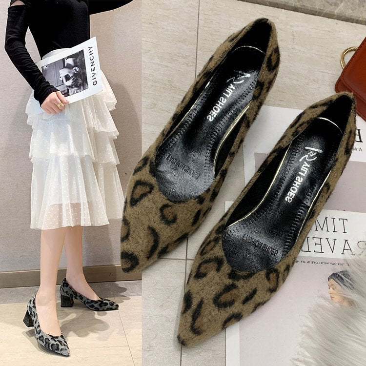 Damen elegante und bequeme Pumps mit Blockabsatz R&B