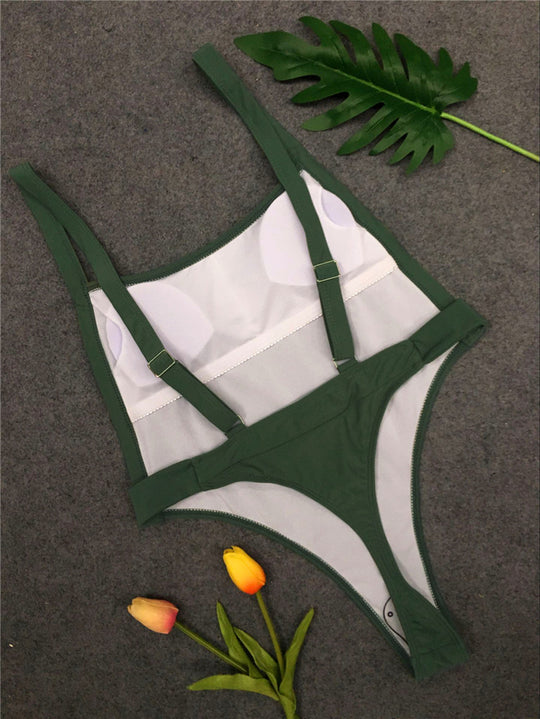 Damen Freizeit-Badeanzug mit verstellbaren Trägern R&B