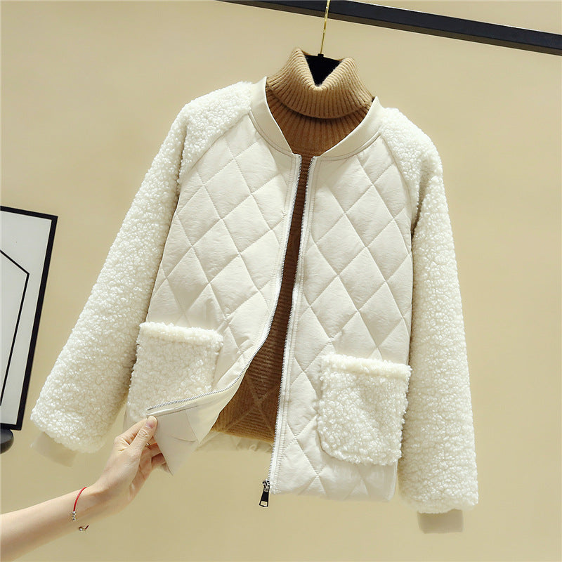 Damen gesteppte Übergangsjacke mit kuscheligem Teddy-Futter und praktischen Taschen R&B