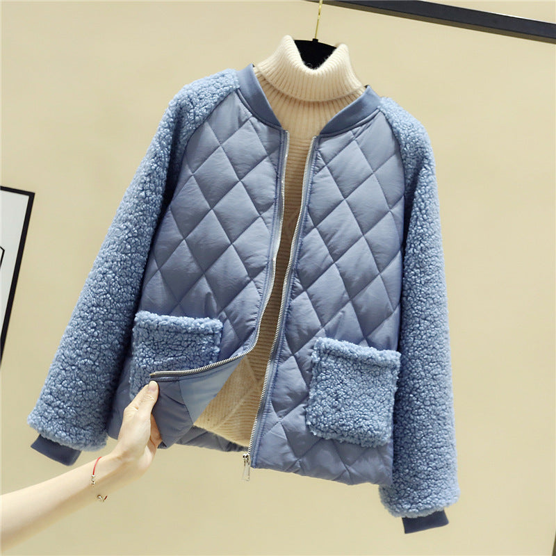Damen gesteppte Übergangsjacke mit kuscheligem Teddy-Futter und praktischen Taschen R&B