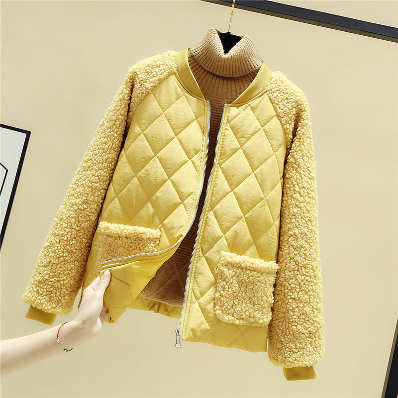 Damen gesteppte Übergangsjacke mit kuscheligem Teddy-Futter und praktischen Taschen R&B