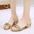 Damen Glamouröse Sandalen mit funkelnden Verzierungen R&B