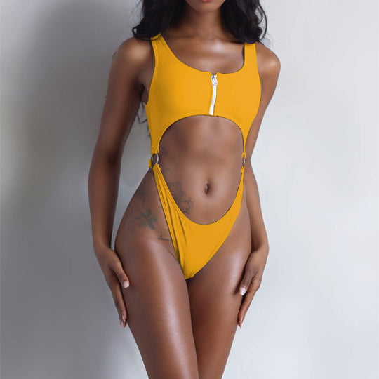 Damen sexy Cut-Out Badeanzug R&B