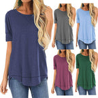 Damen Tiermuster T-Shirt R&B