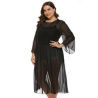 Damen Transparente Strandrobe R&B