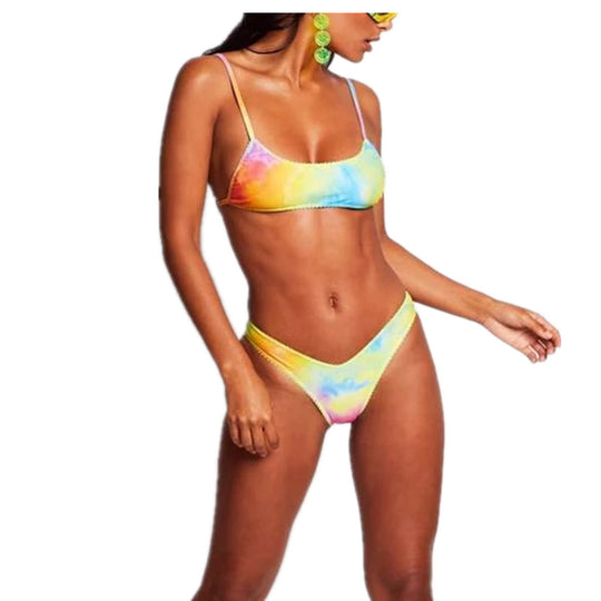 Damen Bunt gemusterter Bikini R&B