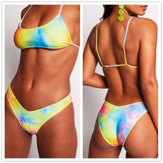 Damen Bunt gemusterter Bikini R&B