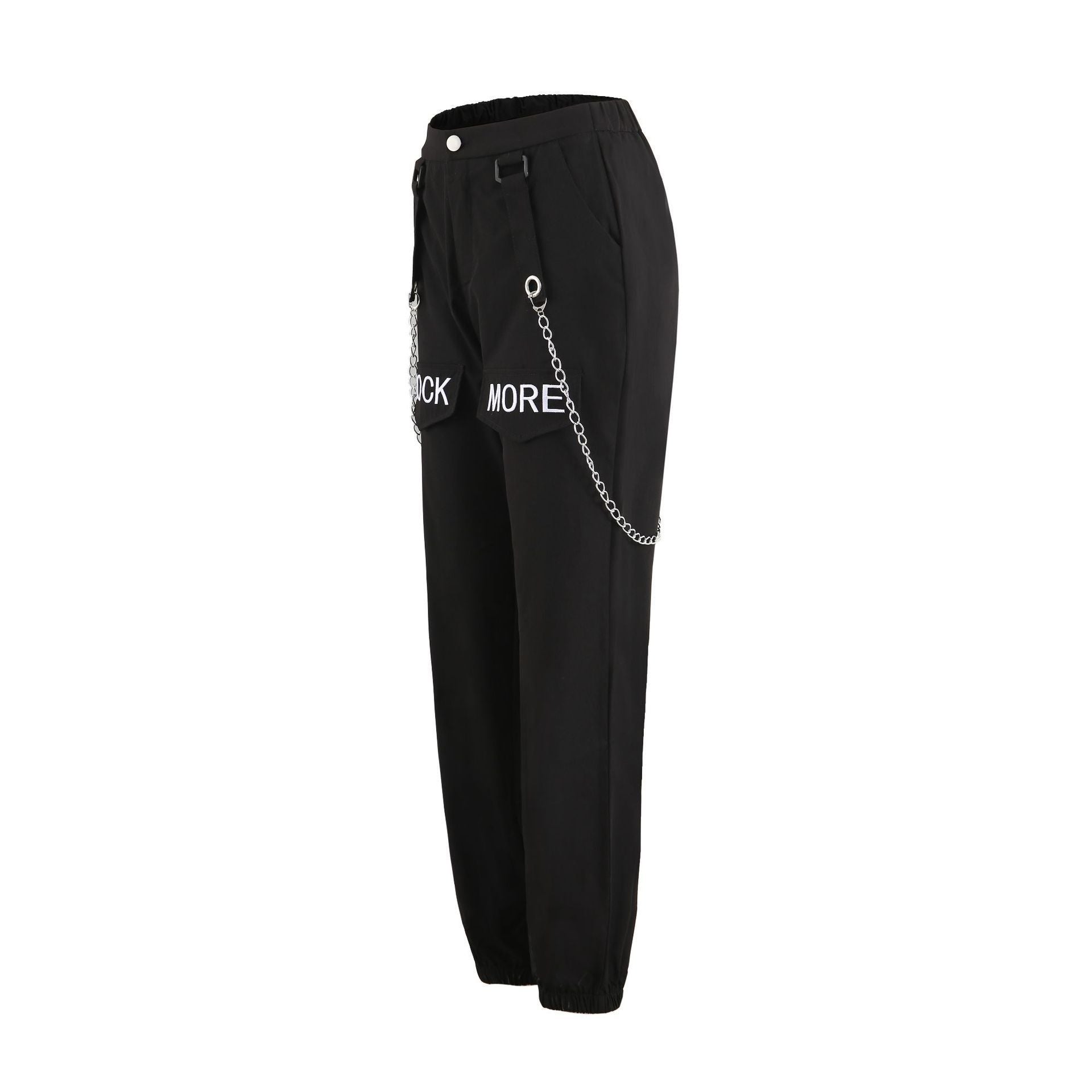 Damen Coole Cargo-Hose mit Kettendetails R&B