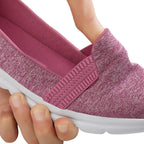Damen Bequeme Slip-On Schuhe mit elastischem Obermaterial