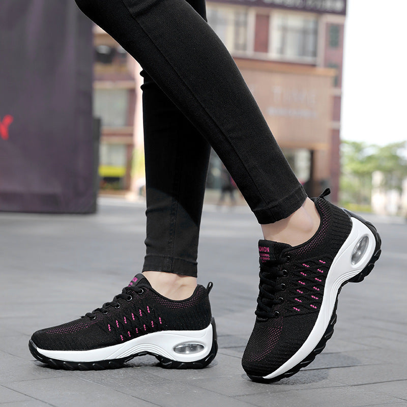 Damen Sportliche Sneakers mit atmungsaktiven Mesh-Obermaterial und flexibler Sohle