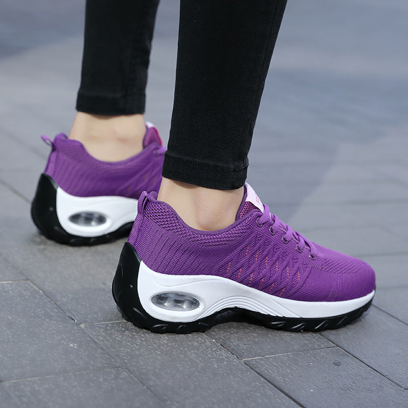 Damen Sportliche Sneakers mit atmungsaktiven Mesh-Obermaterial und flexibler Sohle