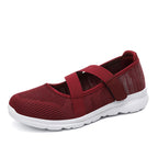 Damen Sportliche Slip-On Ballerinas mit elastischem Riemen