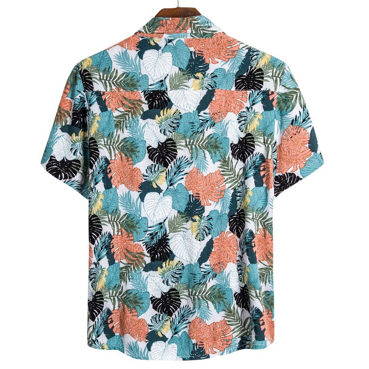 Damen Kurzarmhemd mit floralem Motiv und lässigem Schnitt