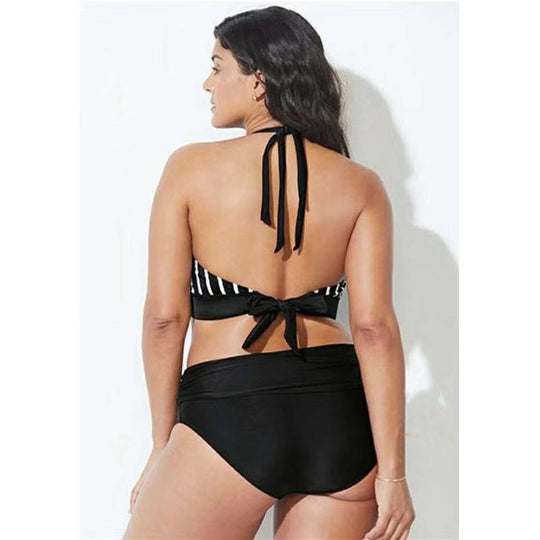 Damen Sportlicher Bikini-Top mit breiten Trägern R&B