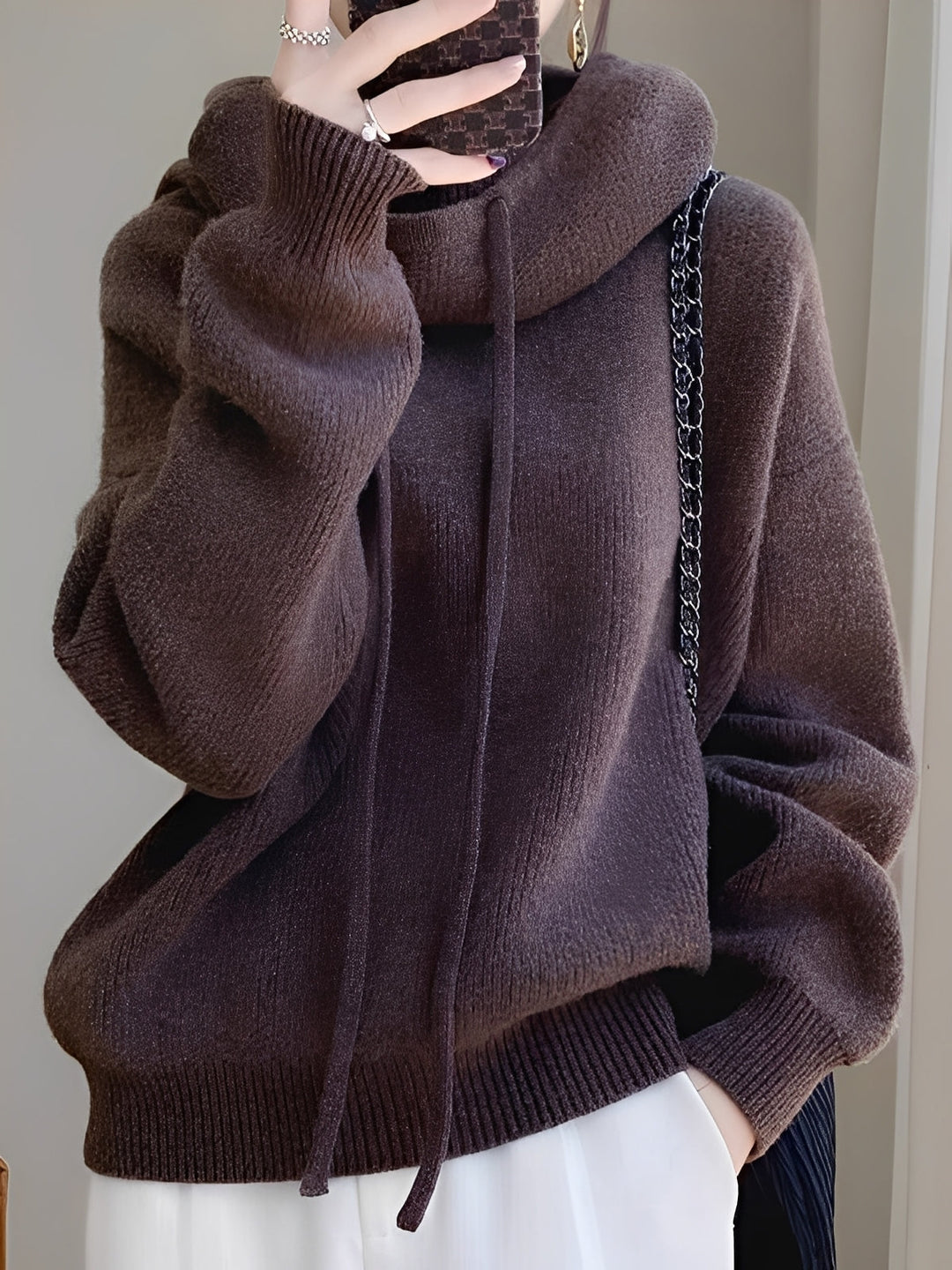 R&B | Warme, weiche Woll-Hoodie für Frauen