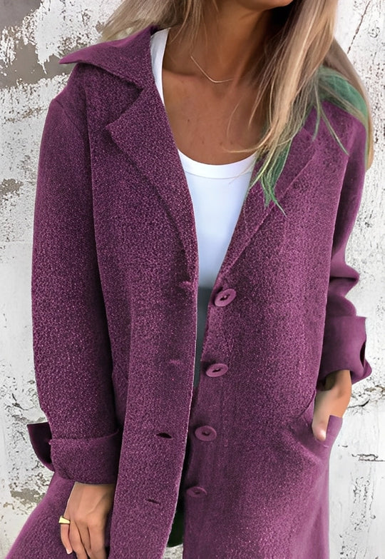 R&B | Lässiger langer Strickmantel für Frauen