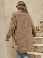 R&B | Teddyjacke - bequeme lange Damenjacke
