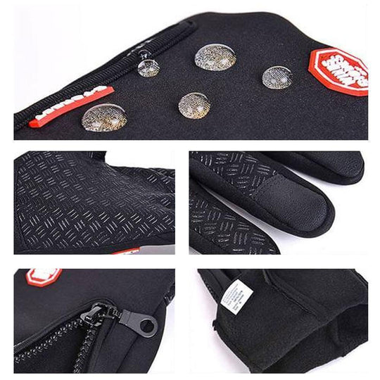 R&B - Winddichte Touchscreens Thermohandschuhe, (2er-Pack)
