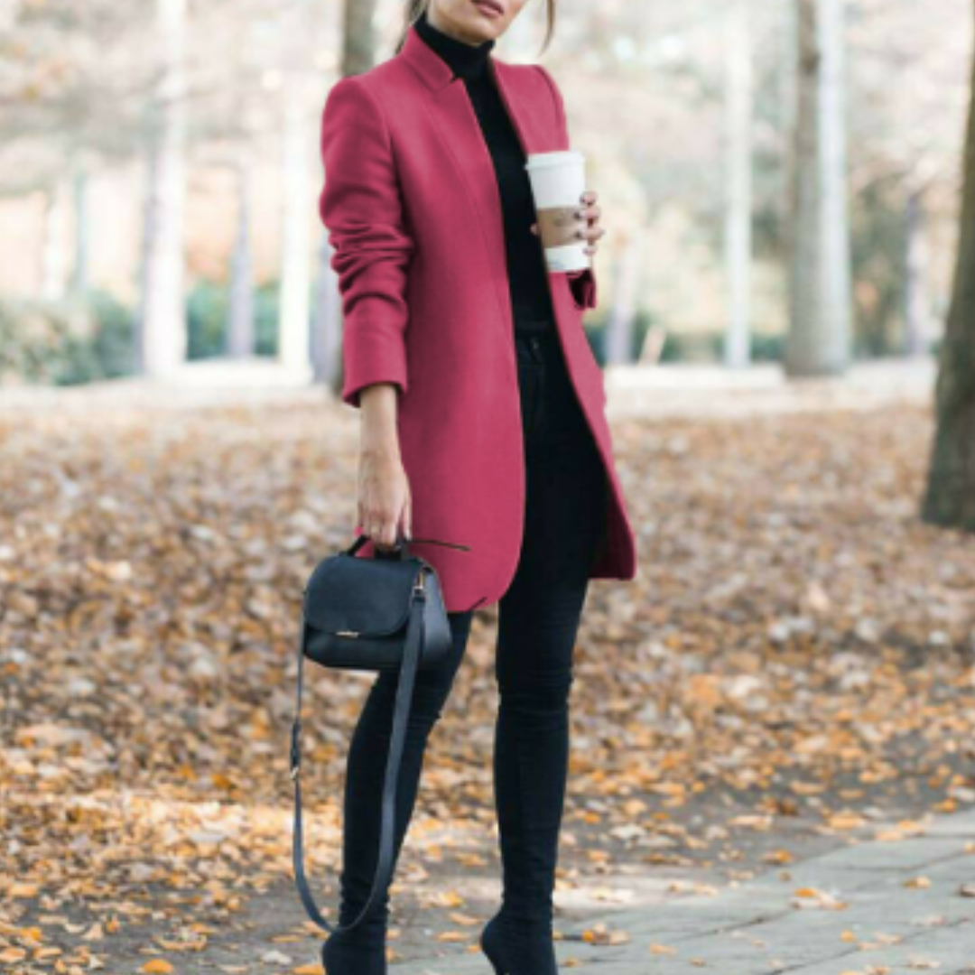 R&B | Damen Stehkragen Wintermantel mit Zeitlosem Design