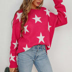 R&B | Sternstrickpullover Mit Verspieltem Muster